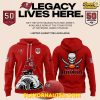 Tampa Bay Buccaneers Celebrate the Legacy of 50 Seasons 2025 Special Red Hoodie