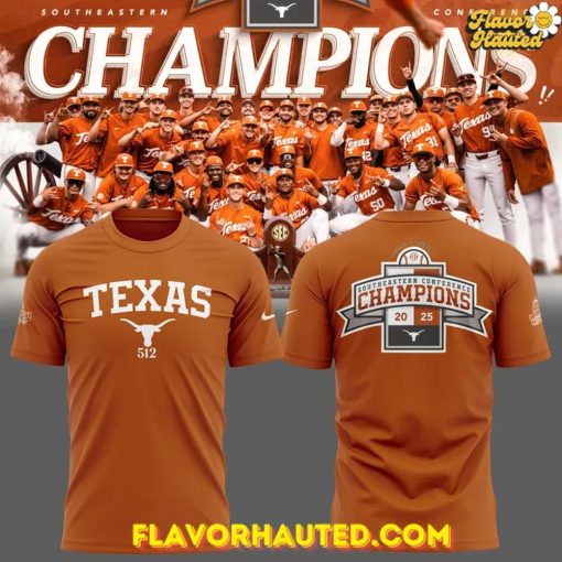 Texas Longhorns SEC Regular Season Title Special Orange T-Shirt