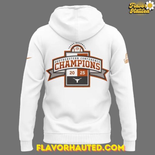 Texas Longhorns SEC Regular Season Title Special White Hoodie