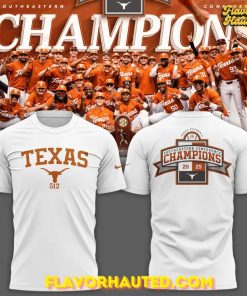 Texas Longhorns SEC Regular Season Title Special White T-Shirt