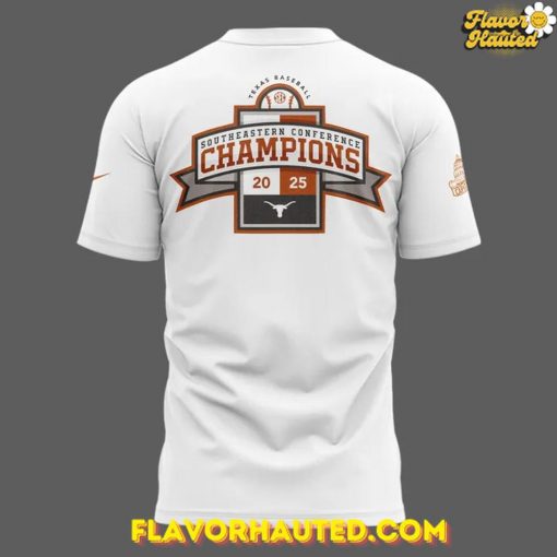 Texas Longhorns SEC Regular Season Title Special White T-Shirt