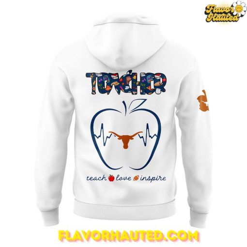 Texas Longhorns Teacher Appreciation 2025 Special White Hoodie