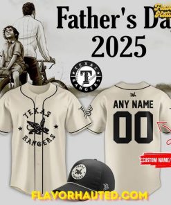 Texas Rangers x 2025 Branded Bills Father’s Day Special Baseball Jersey