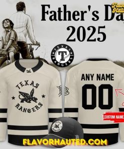 Texas Rangers x 2025 Branded Bills Father’s Day Special Hockey Jersey