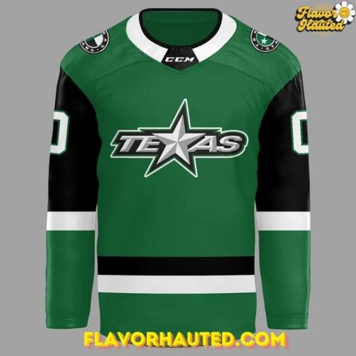 Texas Stars 2025 Custom Name and Number Green Hockey Jersey