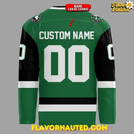 Texas Stars 2025 Custom Name and Number Green Hockey Jersey