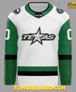 Texas Stars 2025 custom name and number White Hockey Jersey 2