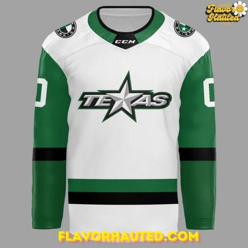 Texas Stars 2025 Custom Name and Number White Hockey Jersey