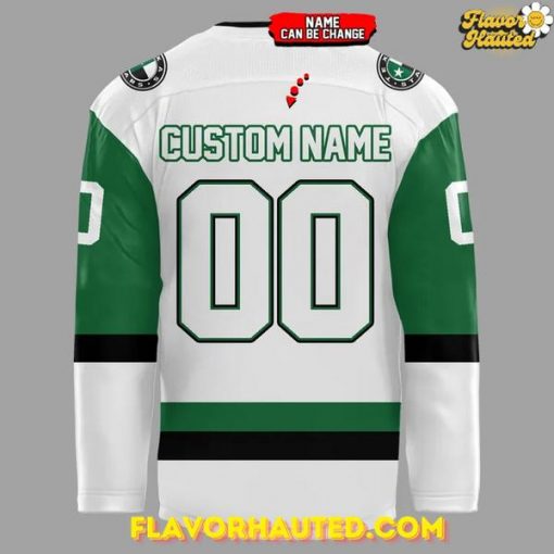 Texas Stars 2025 Custom Name and Number White Hockey Jersey