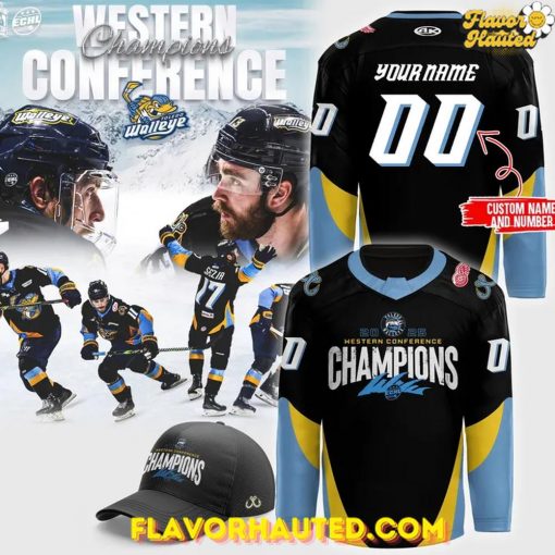 Toledo Walleye 2025 ECHL Western Conference Champions Special Hockey Jersey
