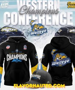 Toledo Walleye 2025 ECHL Western Conference Champions Special Hoodie