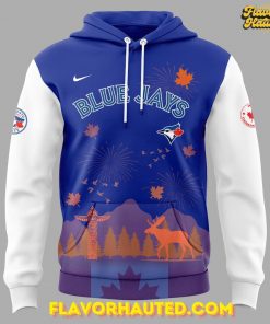 Toronto Blue Jays Happy Canada Day 2025 Blue Hoodie