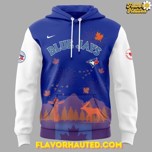 Toronto Blue Jays Happy Canada Day 2025 Blue Hoodie