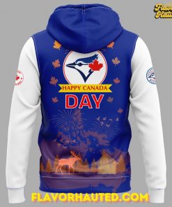 Toronto Blue Jays Happy Canada Day 2025 Blue Hoodie 3