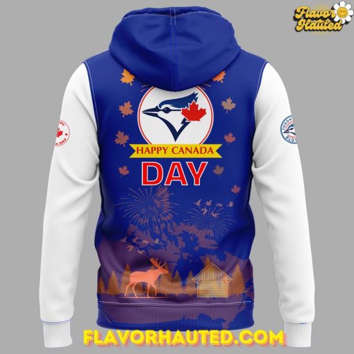 Toronto Blue Jays Happy Canada Day 2025 Blue Hoodie
