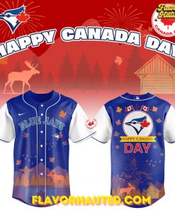 Toronto Blue Jays Happy Canada Day 2025 Blue Jersey