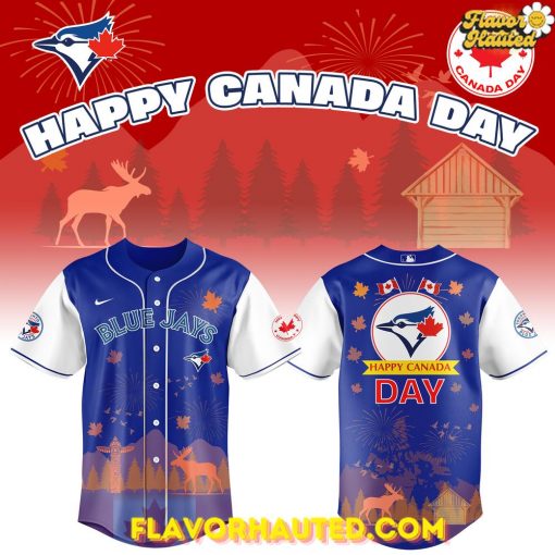 Toronto Blue Jays Happy Canada Day 2025 Blue Jersey