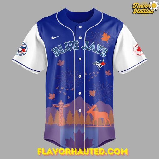 Toronto Blue Jays Happy Canada Day 2025 Blue Jersey