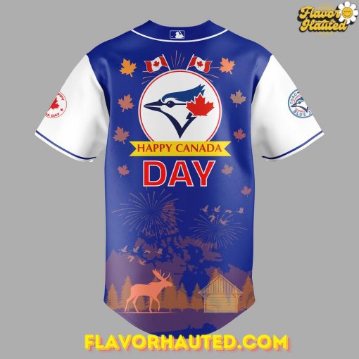 Toronto Blue Jays Happy Canada Day 2025 Blue Jersey