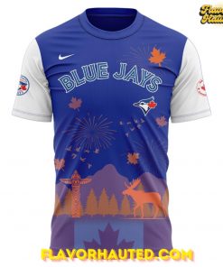 Toronto Blue Jays Happy Canada Day 2025 Blue T-Shirt