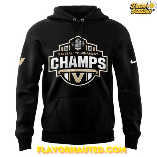 Vanderbilt Baseball 2025 SEC Conference Tournament Champions Hoodie
