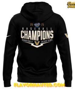 Vanderbilt Baseball 2025 SEC Baseball Conference Tournament Champions Hoodie 3
