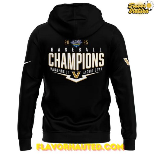 Vanderbilt Baseball 2025 SEC Conference Tournament Champions Hoodie