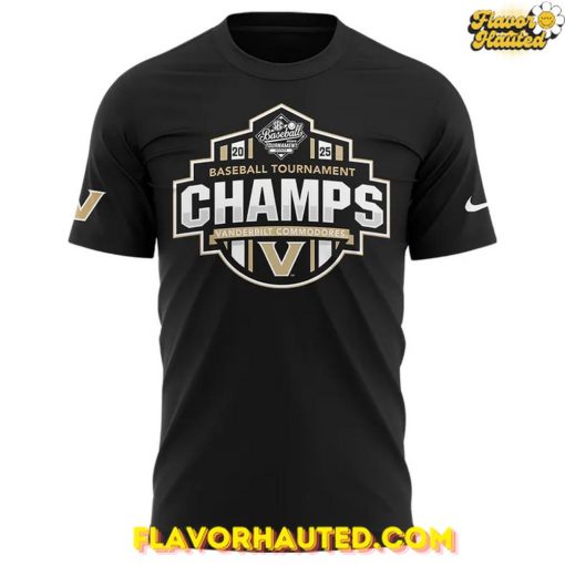 Vanderbilt Baseball 2025 SEC Conference Tournament Champions T-Shirt
