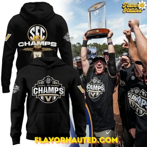 Vanderbilt Commodores 2025 SEC Baseball Conference Tournament Champions Hoodie