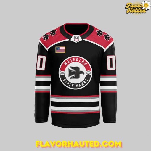 Waterloo Black Hawks Clark Cup 2025 Special Hockey Jersey