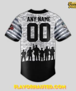 West Virginia Black Bears x Military Night 2025 Special Camo Jersey 3