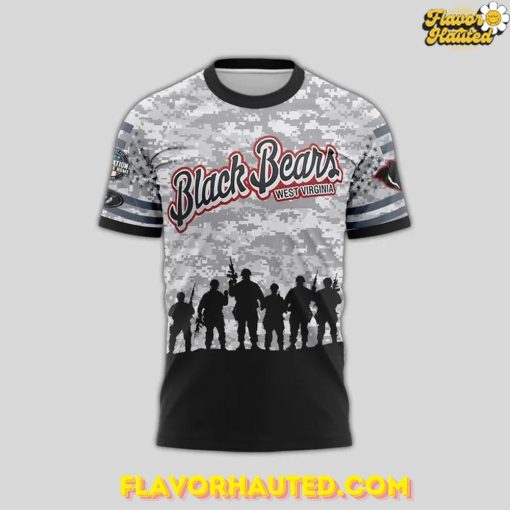 West Virginia Black Bears x Military Night 2025 Special Camo T-Shirt