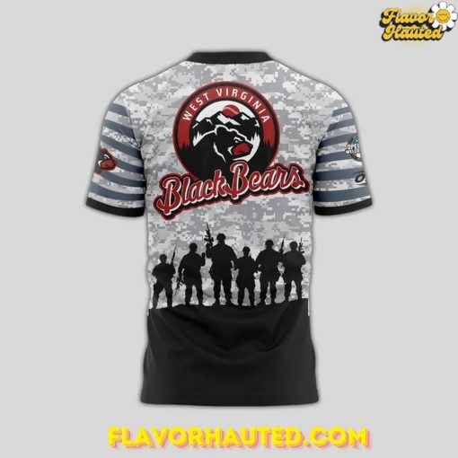 West Virginia Black Bears x Military Night 2025 Special Camo T-Shirt