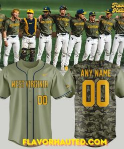 West Virginia Mountaineers 2025 Camo Limited Baseball Jersey 1
