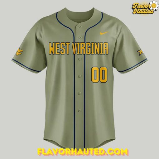 West Virginia Mountaineers 2025 Camo Limited Baseball Jersey