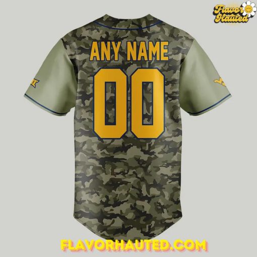West Virginia Mountaineers 2025 Camo Limited Baseball Jersey