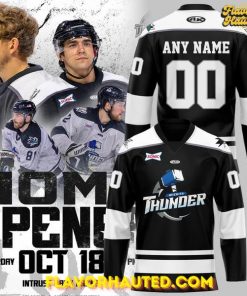 Wichita Thunder Home Opener 2025-26 Black Hockey Jersey