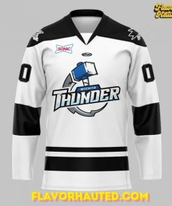 Wichita Thunder Home Opener 2025-26 White Hockey Jersey