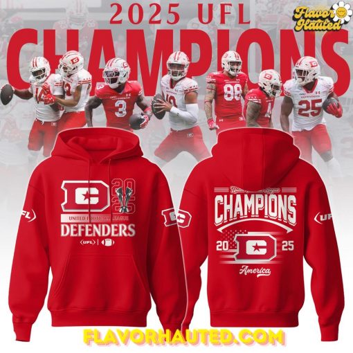 2025 UFL Champions DC Defenders Commemorative Limited Edition Hoodie