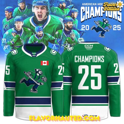 Abbotsford Canucks AHL Champions Cup 2025 Limited Hockey Jersey