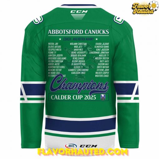 Abbotsford Canucks Champions Calder Cup 2025 Playoffs Special Hockey Jersey
