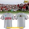 Arkansas Razorbacks 2025 Omahogs AR Special Gray Baseball Jersey