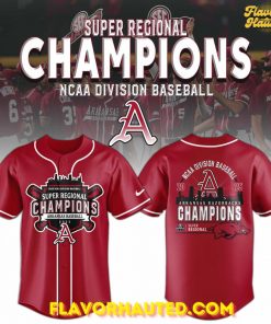 Arkansas Razorbacks 2025 Super Regionals Champions Special Baseball Jersey
