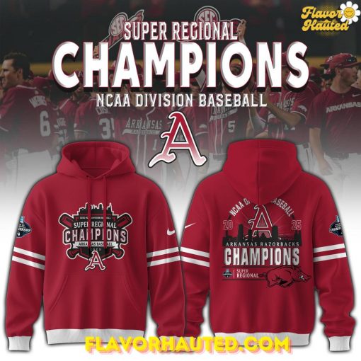 Arkansas Razorbacks 2025 Super Regionals Champions Special Hoodie