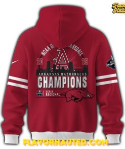 Arkansas Razorbacks 2025 Super Regionals Champions Special Hoodie 3