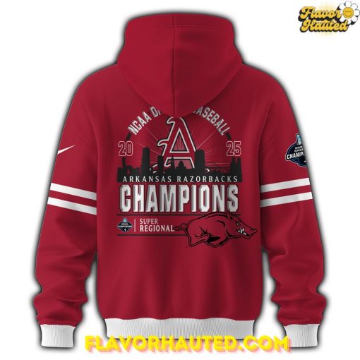 Arkansas Razorbacks 2025 Super Regionals Champions Special Hoodie