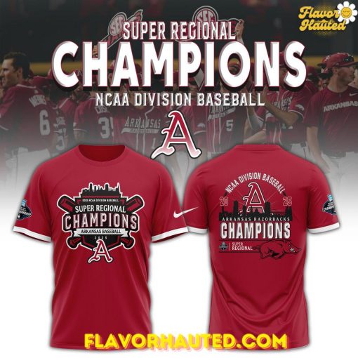 Arkansas Razorbacks 2025 Super Regionals Champions Special T-Shirt