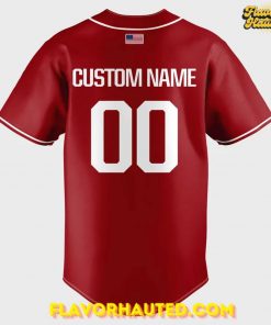 Arkansas Razorbacks baseball Jesus Won Special Red Jersey 3