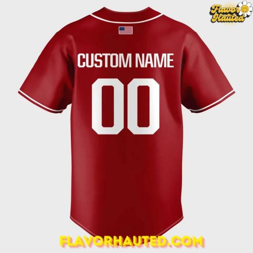 Arkansas Razorbacks Baseball “Jesus Won” Special Red Jersey