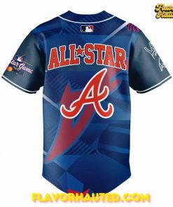 Atlanta Braves Peace Up All Star Special Baseball Jersey 3